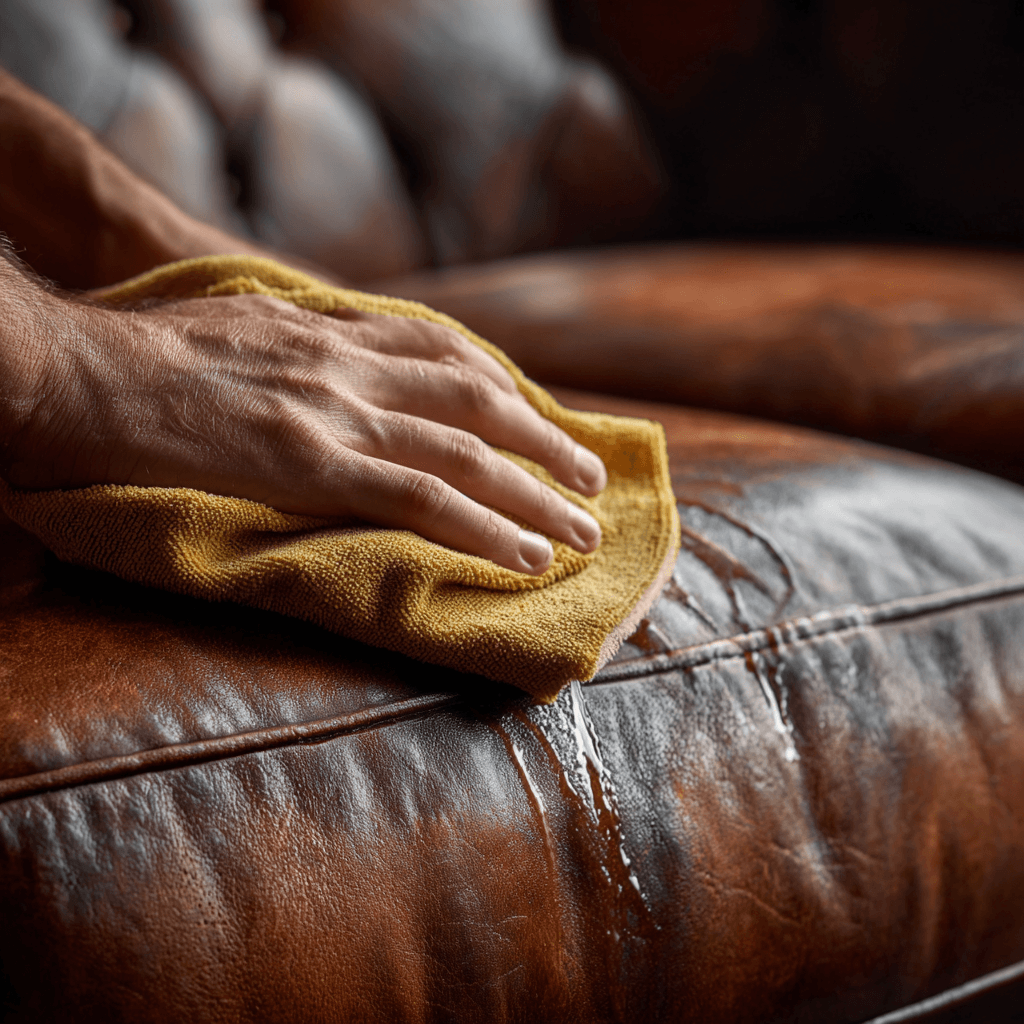 Como limpar couro de sofá e manter o seu estofado bonito