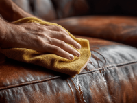 Como limpar couro de sofá e manter o seu estofado bonito